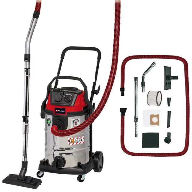einhell-nass-trockensauger-te-vc-2230-sacl-1-400-w-30-l-edelstahl-hepa-faltenfil image 1