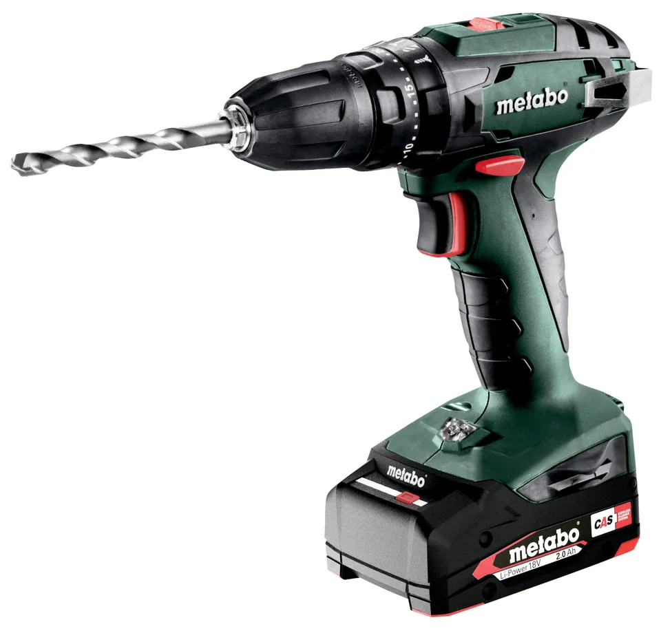 metabo-sb-18-akku-schlagbohrschrauber-set-18-v-mit-2x-2-0-ah-li-power-akkus-lade image 1