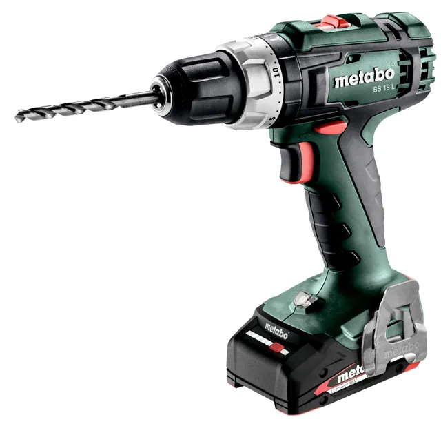 metabo-bs-18-l-akku-bohrschrauber-602321500-18-v-mit-bitdepot-2x-2-0-ah-akku-lad image 1