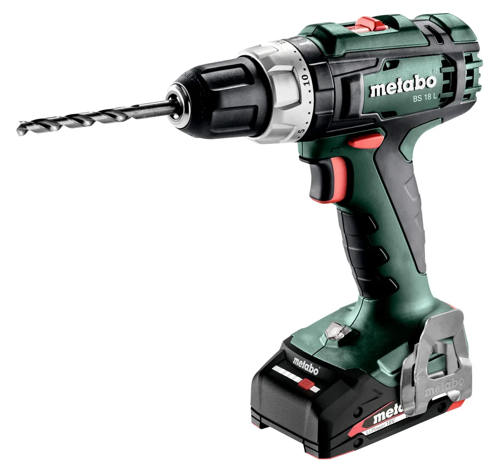 metabo-bs-18-l-akku-bohrschrauber-602321500-18-v-mit-bitdepot-2x-2-0-ah-akku-lad image 1