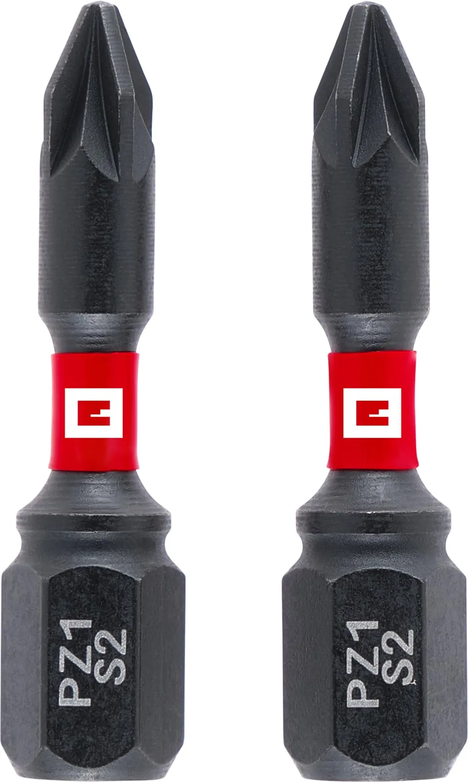 einhell-impact-bits-mit-doppel-torsion-2-tlg-30-mm-pz1-s2-stahl-manganphosphatie image 1
