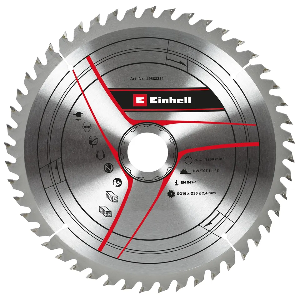 original-einhell-kreiss-geblatt-216x30-48-geschr-nkte-hartmetallz-hne-f-r-zug-ka image 1