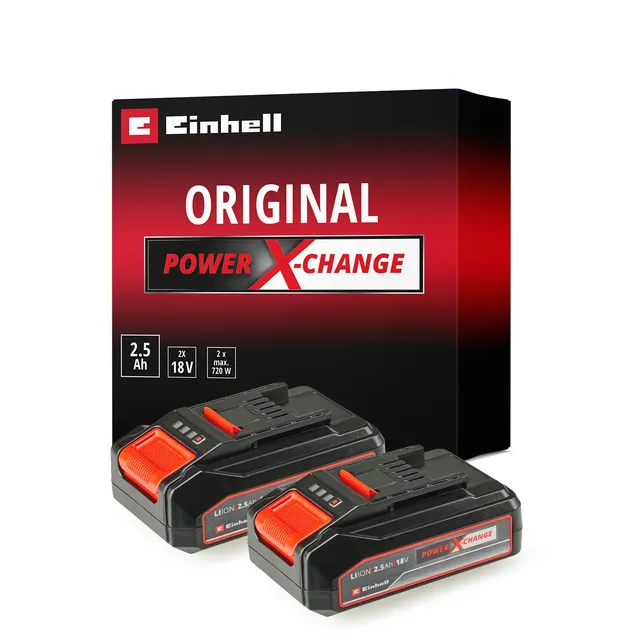 original-einhell-akku-pxc-twinpack-2x-2-5-ah-power-x-change-18-v-li-ion-akkus-f- image 1