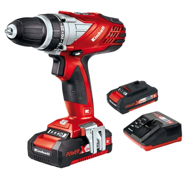 einhell-te-cd-18-li-power-x-change-akkuschrauber-set-18-v-48-nm-2-gang-getriebe- image 1