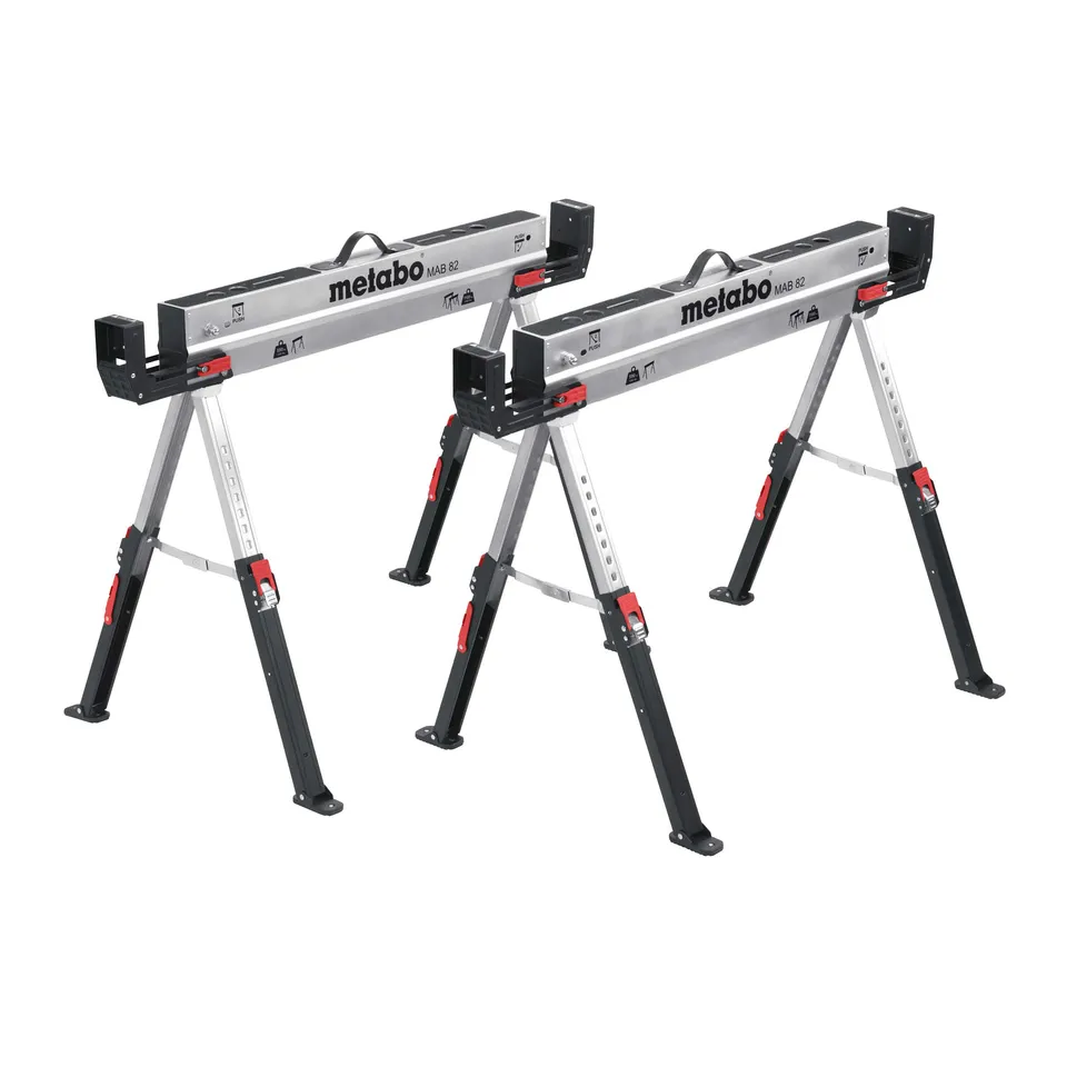 metabo-mab-82-2-arbeitsbock-set-2er-set-stahl-klappb-cke-h-henverstellbar-pulver image 1