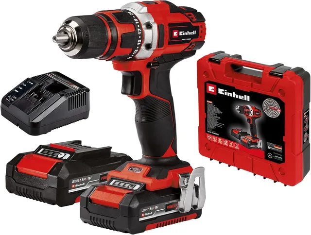 einhell-akku-bohrschrauber-te-cd-18-40-li-power-x-change-18-v-40-nm-2-gang-getri image 1