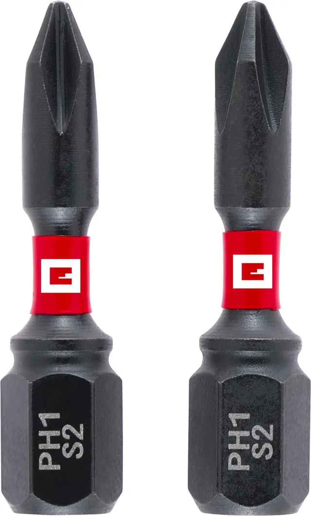 einhell-impact-bits-doppel-torsion-2-tlg-30-mm-ph1-s2-stahl-c-6-3-schaft image 1