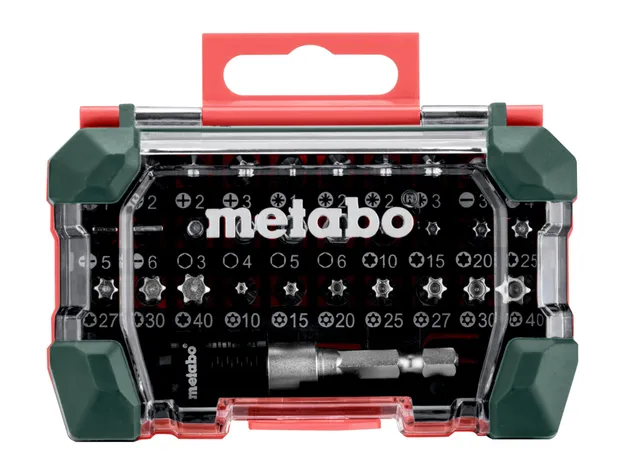 metabo-bit-box-sp-32-teilig-s2-bits-25-mm-phillips-pozidriv-schlitz-hex-torx-mag image 1