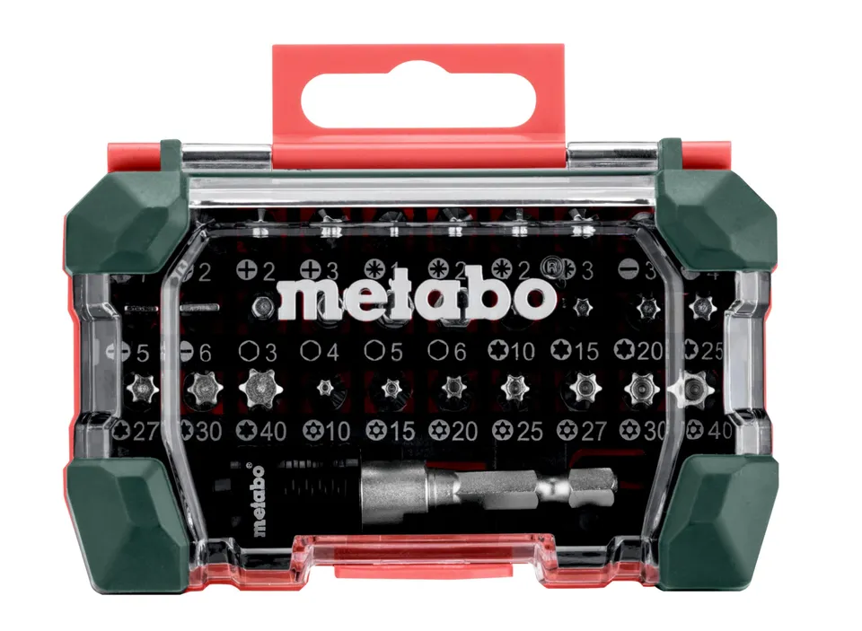 metabo-bit-box-sp-32-teilig-s2-bits-25-mm-phillips-pozidriv-schlitz-hex-torx-mag image 1