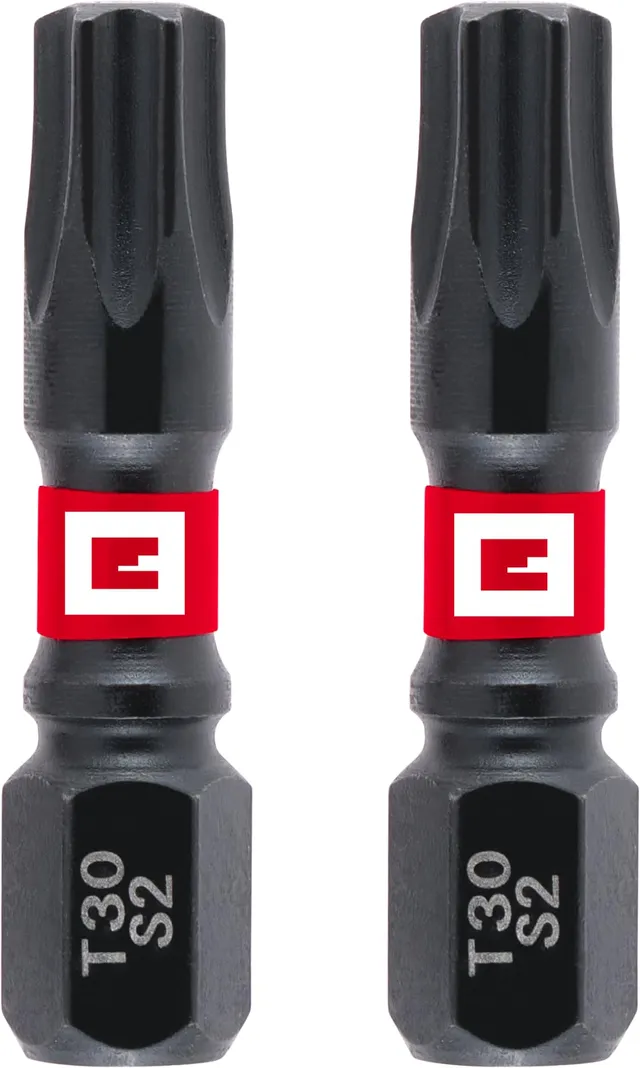 einhell-impact-bits-doppel-torsion-2-tlg-30-mm-t30-s2-stahl-c-6-3-schaft image 1