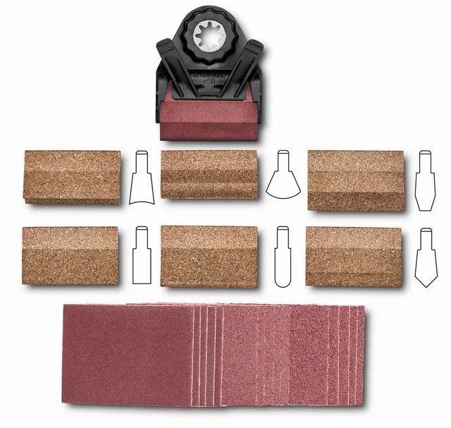 fein-profil-schleifset-22-teilig-art-63810031010-starlock-plus-aufnahme-zum-schl image 1