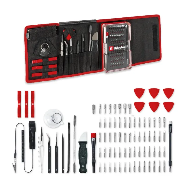 einhell-84-teiliges-pr-zisions-und-elektronik-reparatur-set-mit-pr-zisionsbits-s image 1