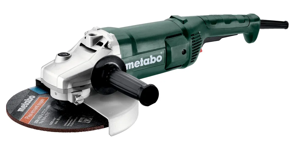 metabo-winkelschleifer-we-2200-230-2200-w-flex-mit-230-mm-trennscheibe-sanftanla image 1