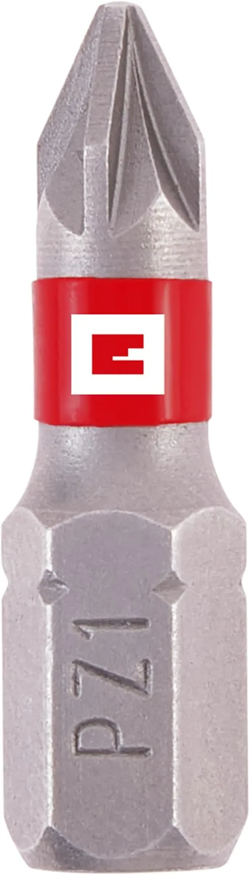 einhell-standard-bits-3-tlg-25-mm-pz1-chrom-vanadium-roter-farbring-c-6-3-schaft image 1