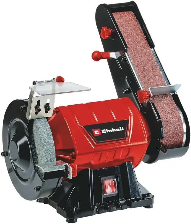 einhell-stand-bandschleifer-tc-us-350-kombi-bandschleifer-mit-schleifband-und-sc image 1