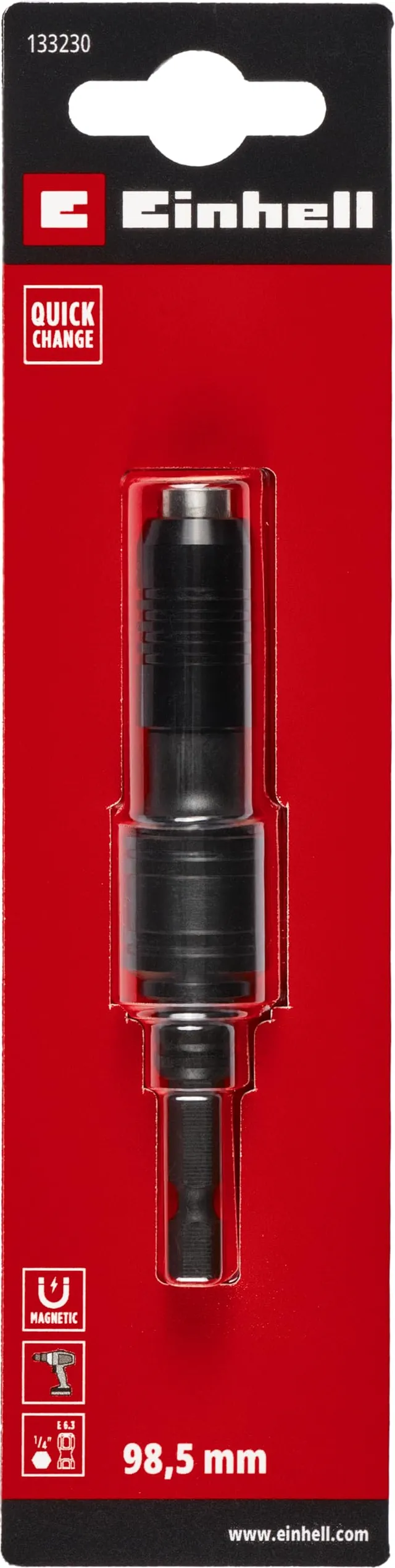 original-einhell-bithalter-triple-fix-1-4-schwenkbarer-kugelkopf-dauermagnet-alu image 1