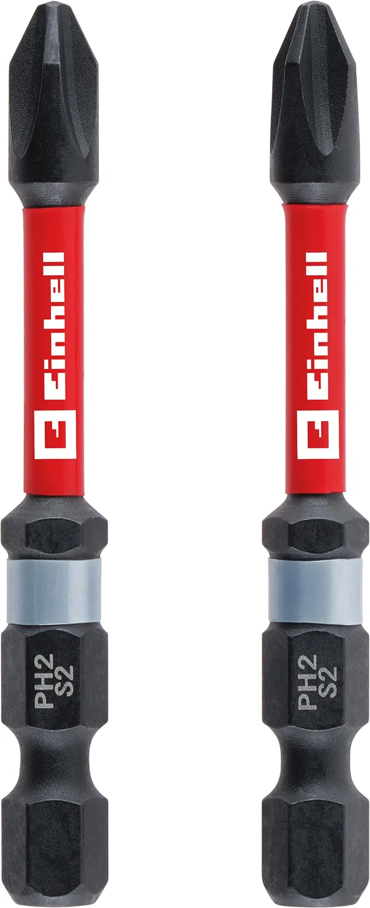 einhell-impact-bits-doppel-torsion-2-teilig-60-mm-ph2-s2-stahl-e-6-3-schaft-mit- image 1