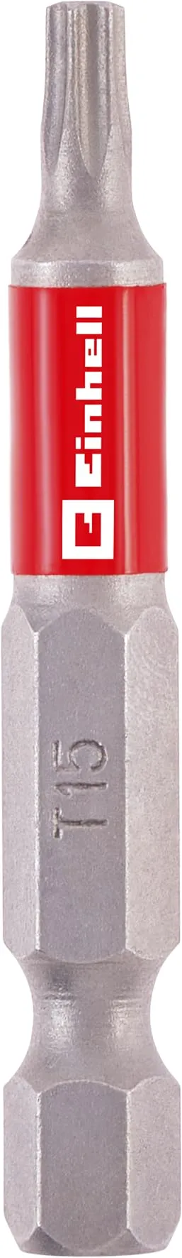 einhell-standard-bits-3-tlg-50-mm-t15-chrom-vanadium-roter-farbring-e-6-3-schaft image 1