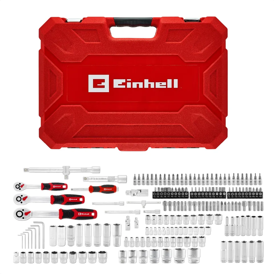 einhell-stecknuss-und-ratschen-set-181-tlg-1-4-3-8-1-2-72-zahn-umschaltknarren-c image 1