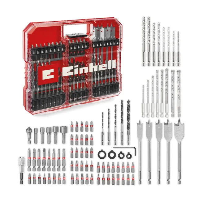 original-einhell-xl-case-95-teiliges-bit-und-bohrer-set-mit-hss-metallbohrern-s2 image 1