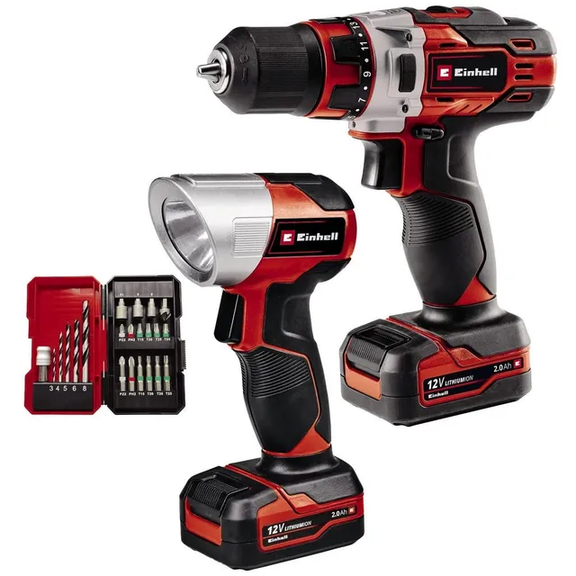 einhell-akku-bohrschrauber-set-te-cd-12-1-li-22-cl-12-v-30-nm-mit-2x-2-0-ah-akku image 1
