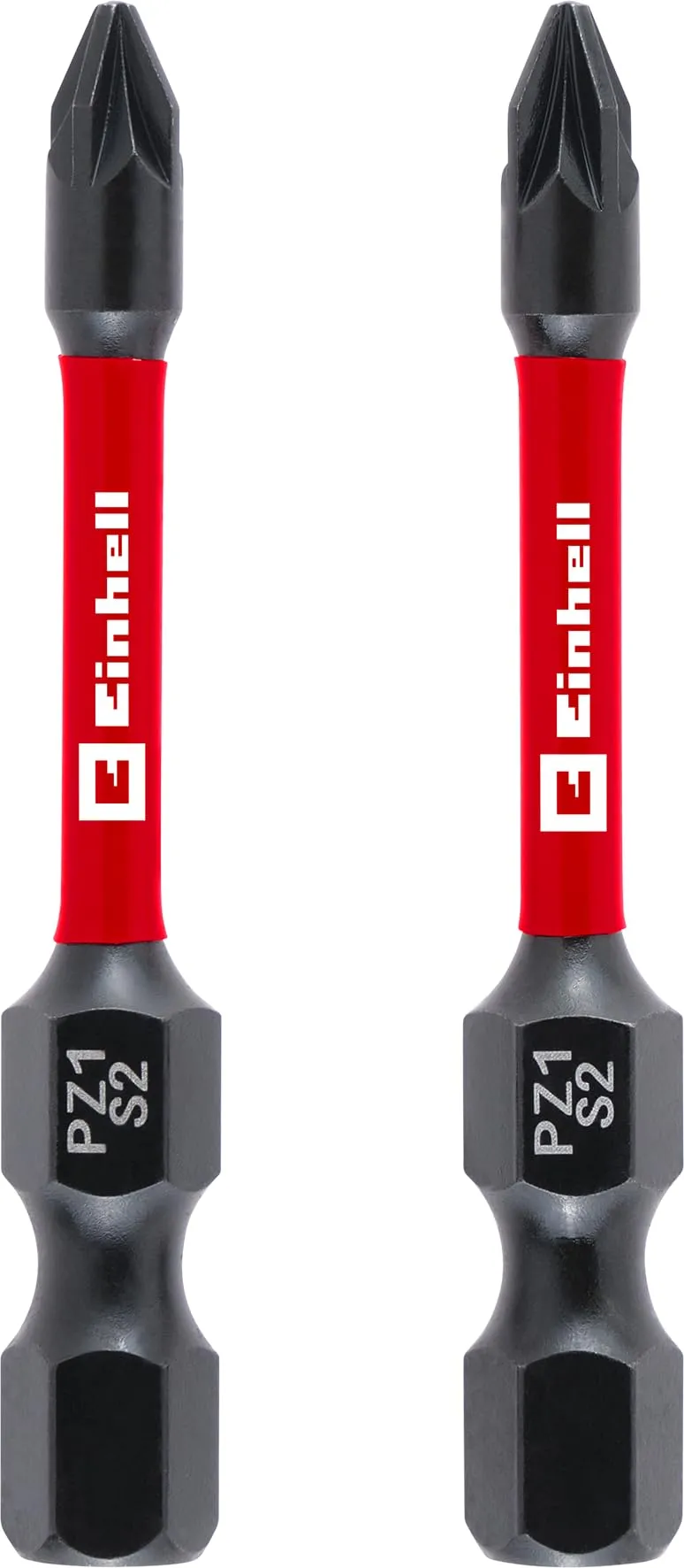 original-einhell-impact-bits-2er-set-50-mm-pz1-s2-stahl-mit-torsionszone-e-6-3-s image 1