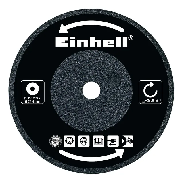 einhell-trennscheibe-355-x-25-4-x-3-2-mm-f-r-metall-trennmaschinen-tc-mc-355-und image 1