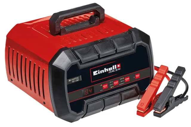 einhell-ce-bc-30-m-batterie-ladeger-t-12-v-24-v-30-a-mikroprozessorgesteuert-f-r image 1