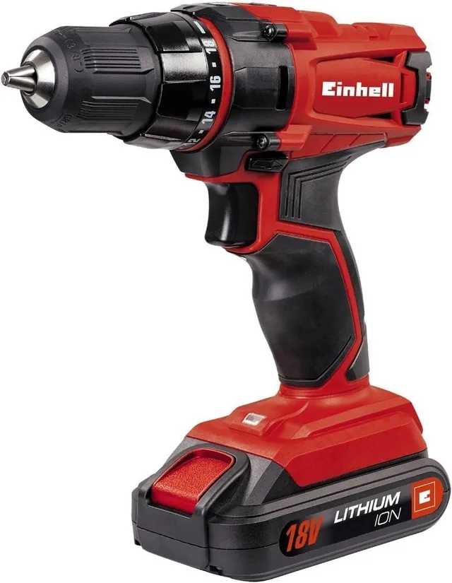 einhell-tc-cd-18-2-li-akku-bohrschrauber-18-v-2-gang-getriebe-18-1-drehmomentein image 1