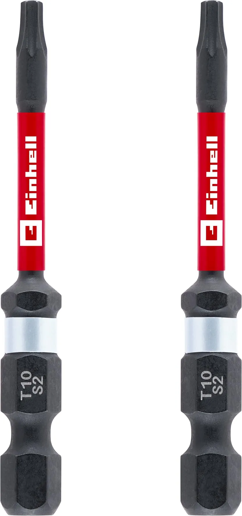 einhell-impact-bits-doppel-torsion-2-tlg-60-mm-t10-e-6-3-schaft-s2-stahl image 1