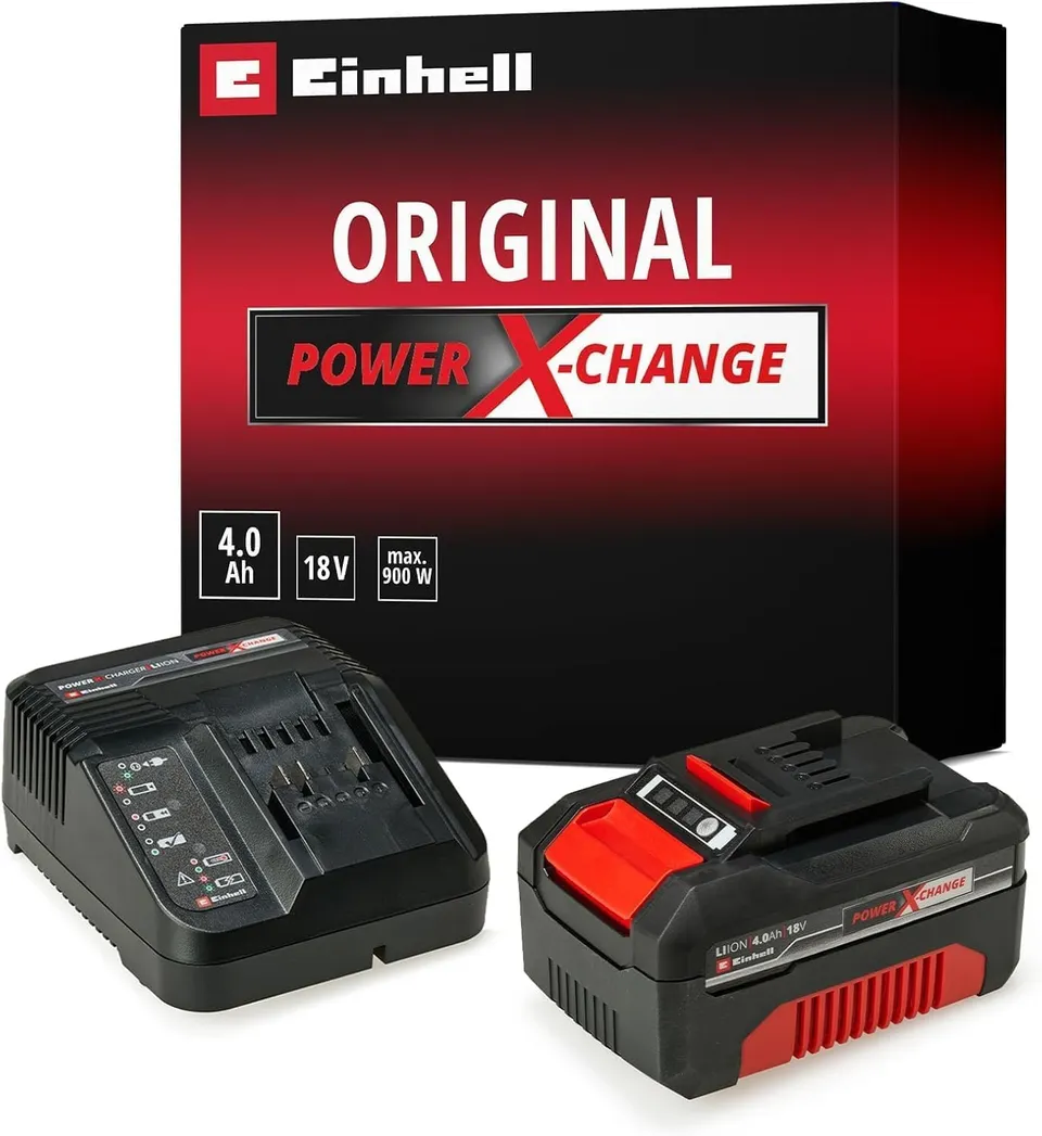 original-einhell-starter-kit-pxc-4-0-ah-18-v-akku-3-a-ladeger-t-75-min-ladezeit- image 1