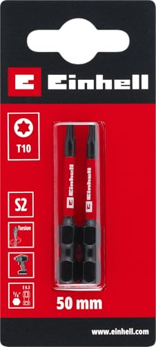 einhell-original-impact-bits-2-tlg-50-mm-t10-s2-stahl-torsionszone-e-6-3-schaft image 4