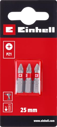 einhell-standard-bits-3-tlg-25-mm-pz1-chrom-vanadium-roter-farbring-c-6-3-schaft image 4