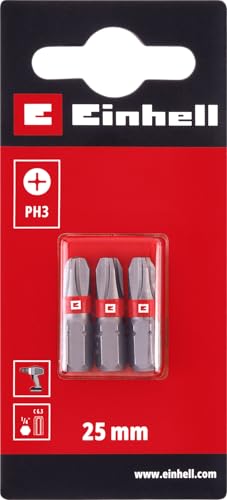 einhell-3x-standard-bits-25-mm-ph3-1-4-c6-3-schaft-crv-stahl-mit-lasermarkierung image 4