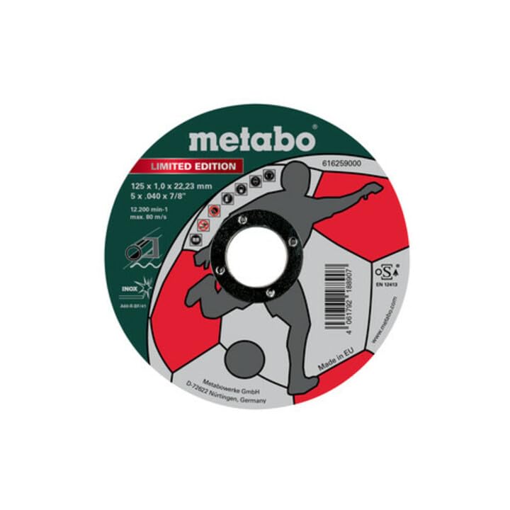 metabo-limited-edition-soccer-trennscheibe-125-1-0-22-23-mm-inox-tf-41-100er-pac image 3