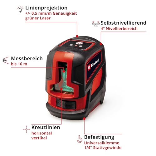 einhell-kreuzlinienlaser-tc-ll-2-g-selbstnivellierender-gr-nlaser-mit-digitaler- image 8