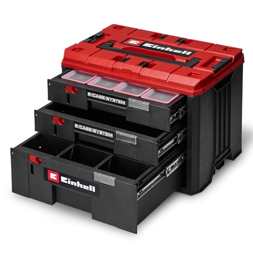 original-einhell-e-case-schubladenkoffer-systemkoffer-mit-3-schubladen-2x-5-5-cm image 6