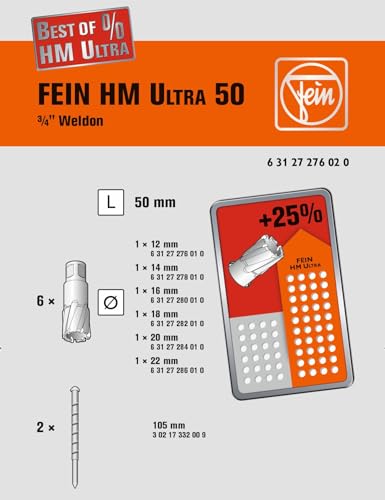 fein-best-of-kernbohrer-hm-ultra-50-zubeh-rset-8-teilig-3-4-weldon-aufnahme-12-2 image 7