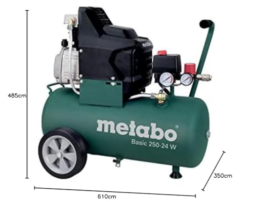 metabo-kompressor-basic-250-24-w-24-l-druckluftkompressor-8-bar-lgeschmierter-ko image 6