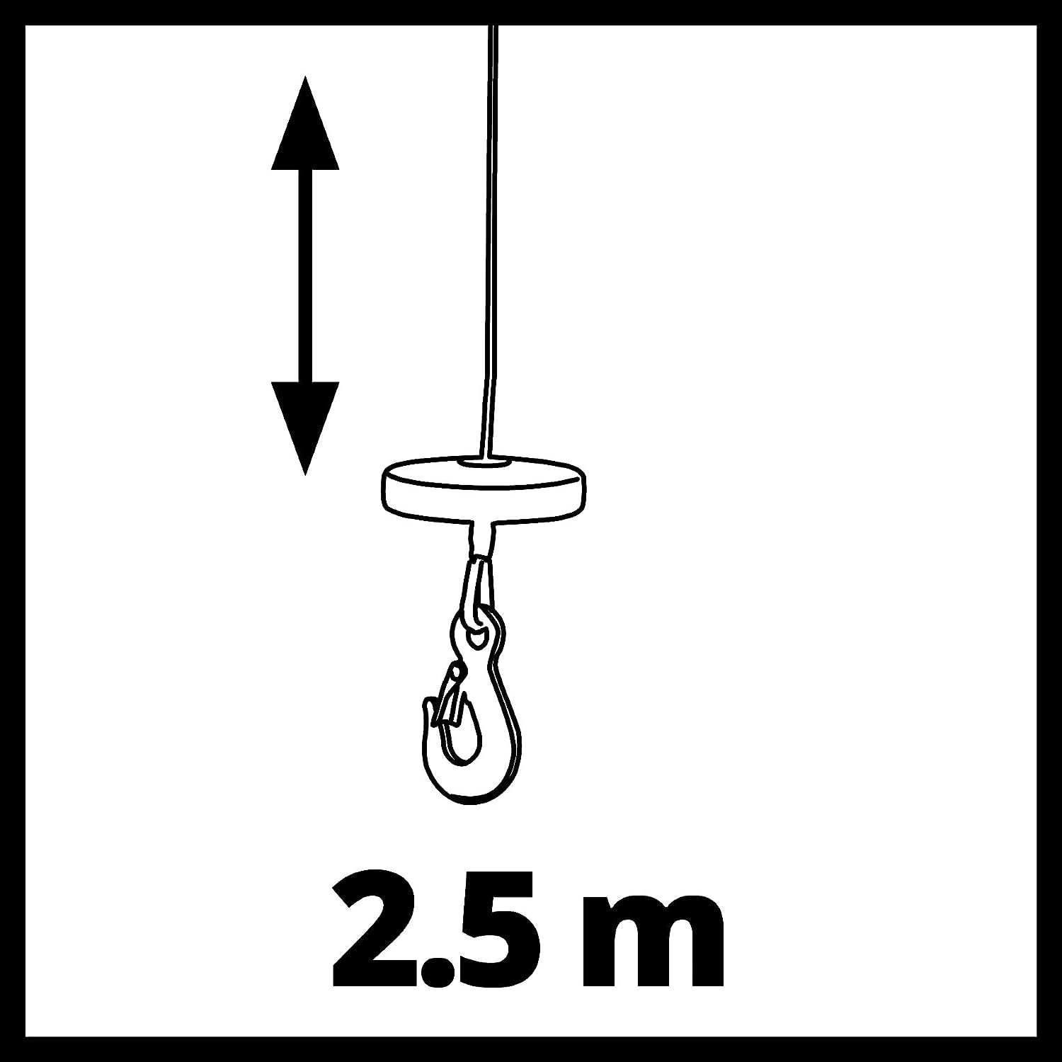 einhell-tc-ch-1000-kettenflaschenzug-bis-1-000-kg-traglast-2-5-m-hubh-he-geschlo image 7