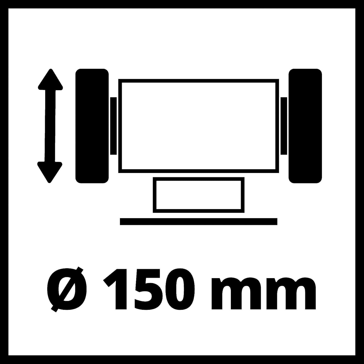 einhell-doppelschleifer-tc-bg-150-150-w-150-mm-schleifscheiben-funkenschutz-inkl image 8