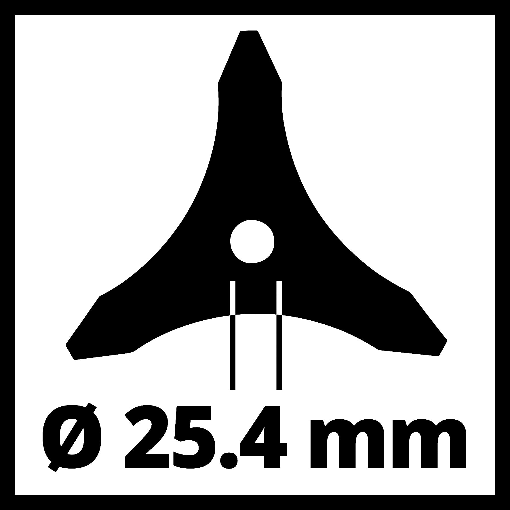 einhell-dickichtmesser-255-3-zahn-metallmesser-255-mm-schnittbreite-25-4-mm-bohr image 5
