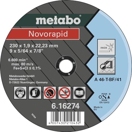 metabo-novorapid-trennscheibe-230-x-1-9-x-22-23-mm-inox-tf-41-25-st-ck-gerade-au image 2