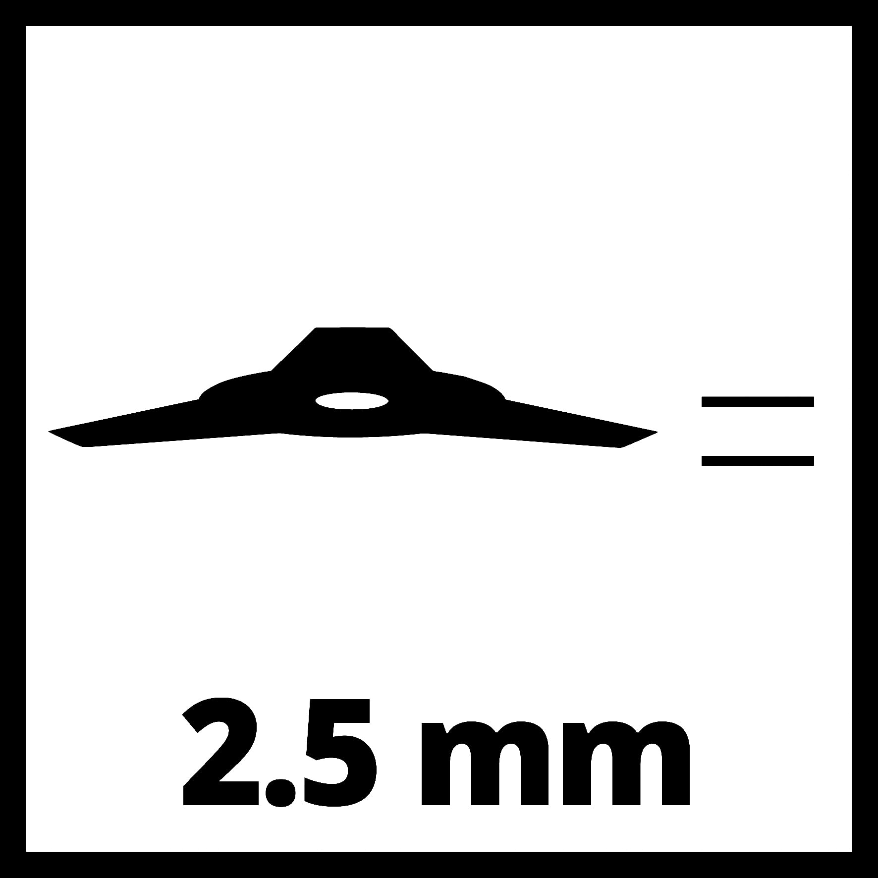 einhell-dickichtmesser-255-3-zahn-metallmesser-255-mm-schnittbreite-25-4-mm-bohr image 4