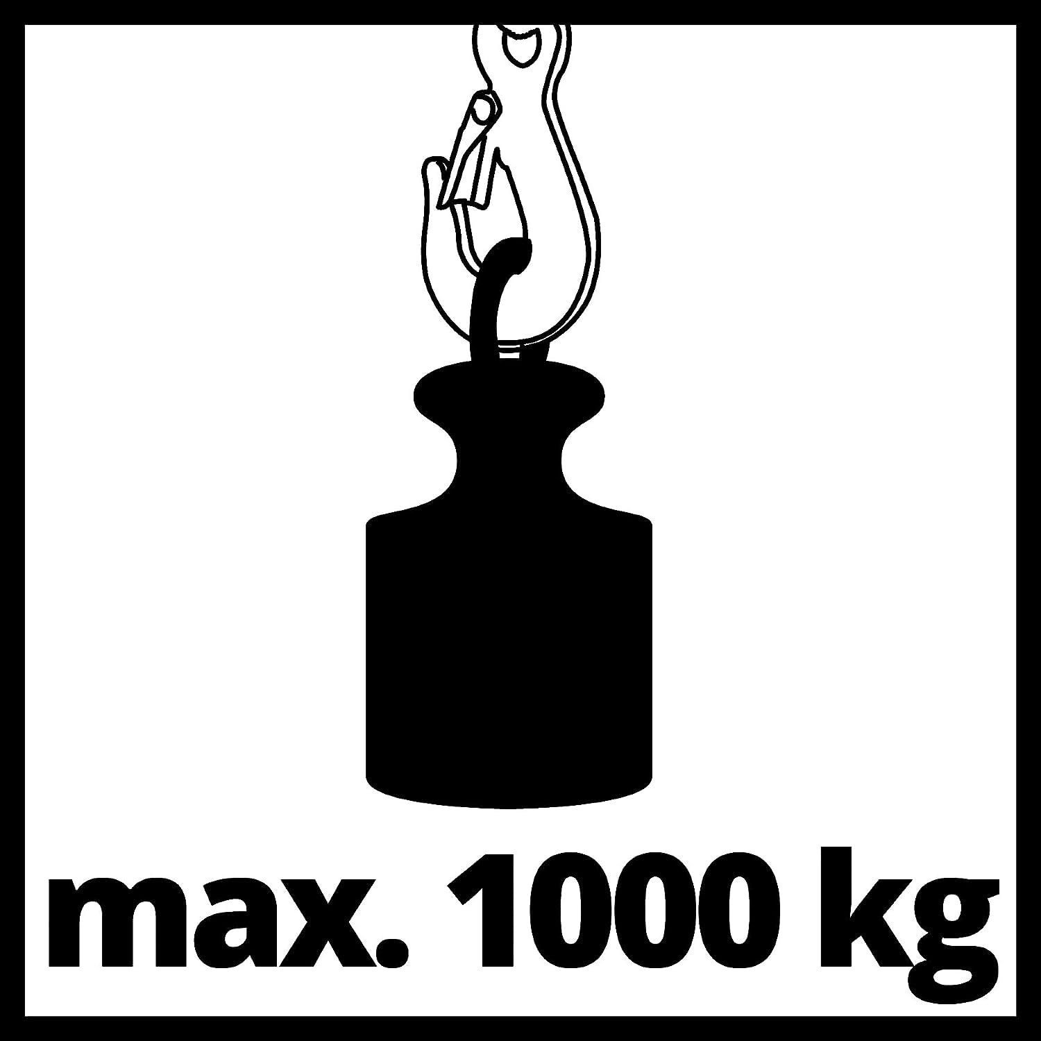 einhell-tc-ch-1000-kettenflaschenzug-bis-1-000-kg-traglast-2-5-m-hubh-he-geschlo image 5