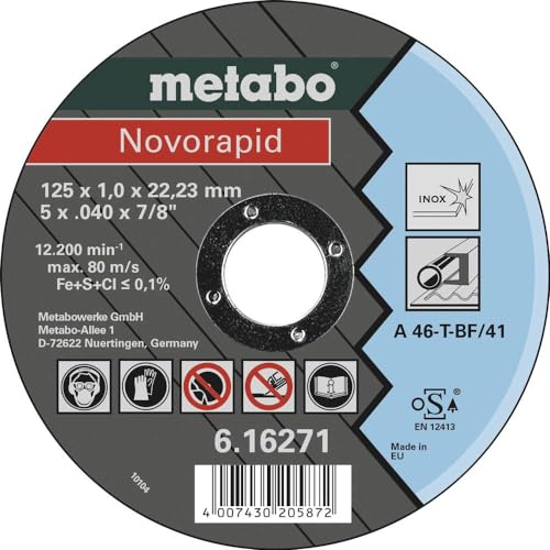 metabo-novorapid-trennscheibe-125-x-1-0-x-22-23-mm-inox-tf-41-616271000-d-nne-in image 2