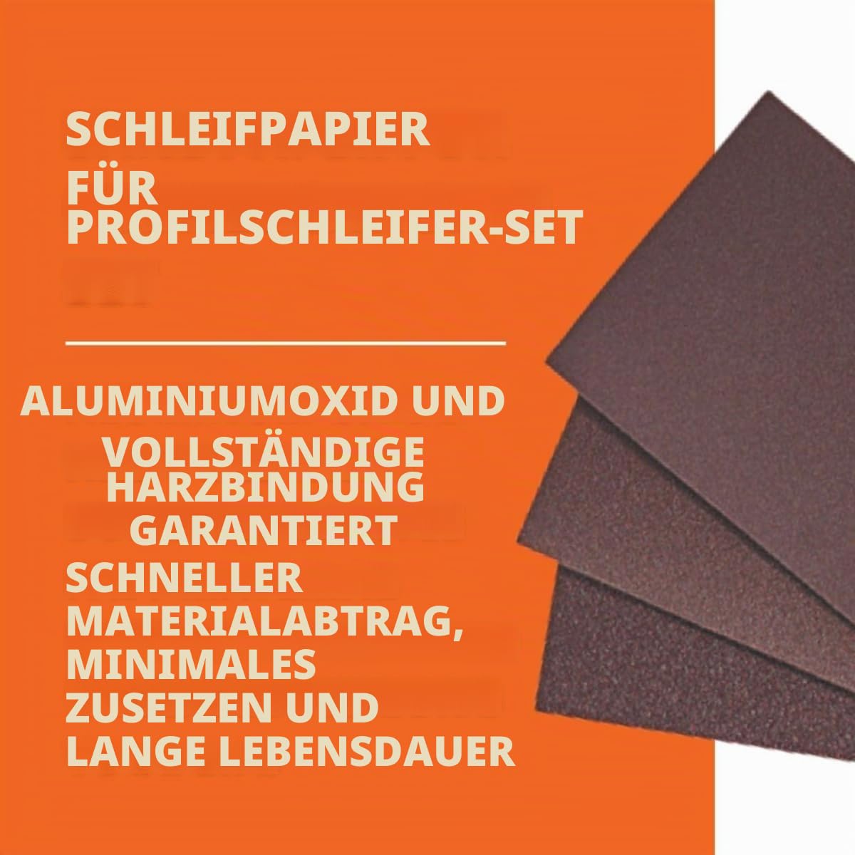 fein-schleifpapier-f-r-profil-schleifset-korn-80-25-st-ck-korund-ungelocht-klett image 2