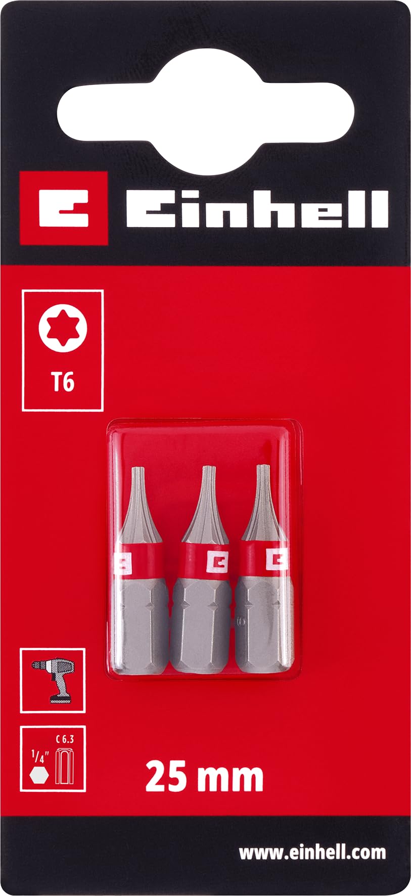 original-einhell-standard-bit-set-3-teilig-25-mm-t6-chrom-vanadium-c-6-3-schaft- image 2