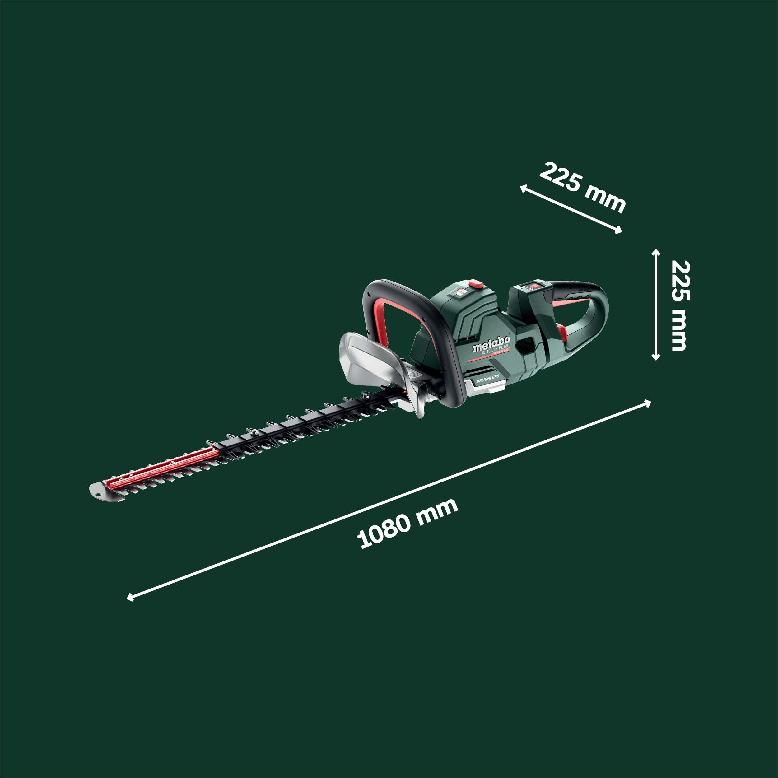 metabo-akku-heckenschere-hs-18-ltx-bl-55-601722850-brushless-18v-drehbarer-handg image 5