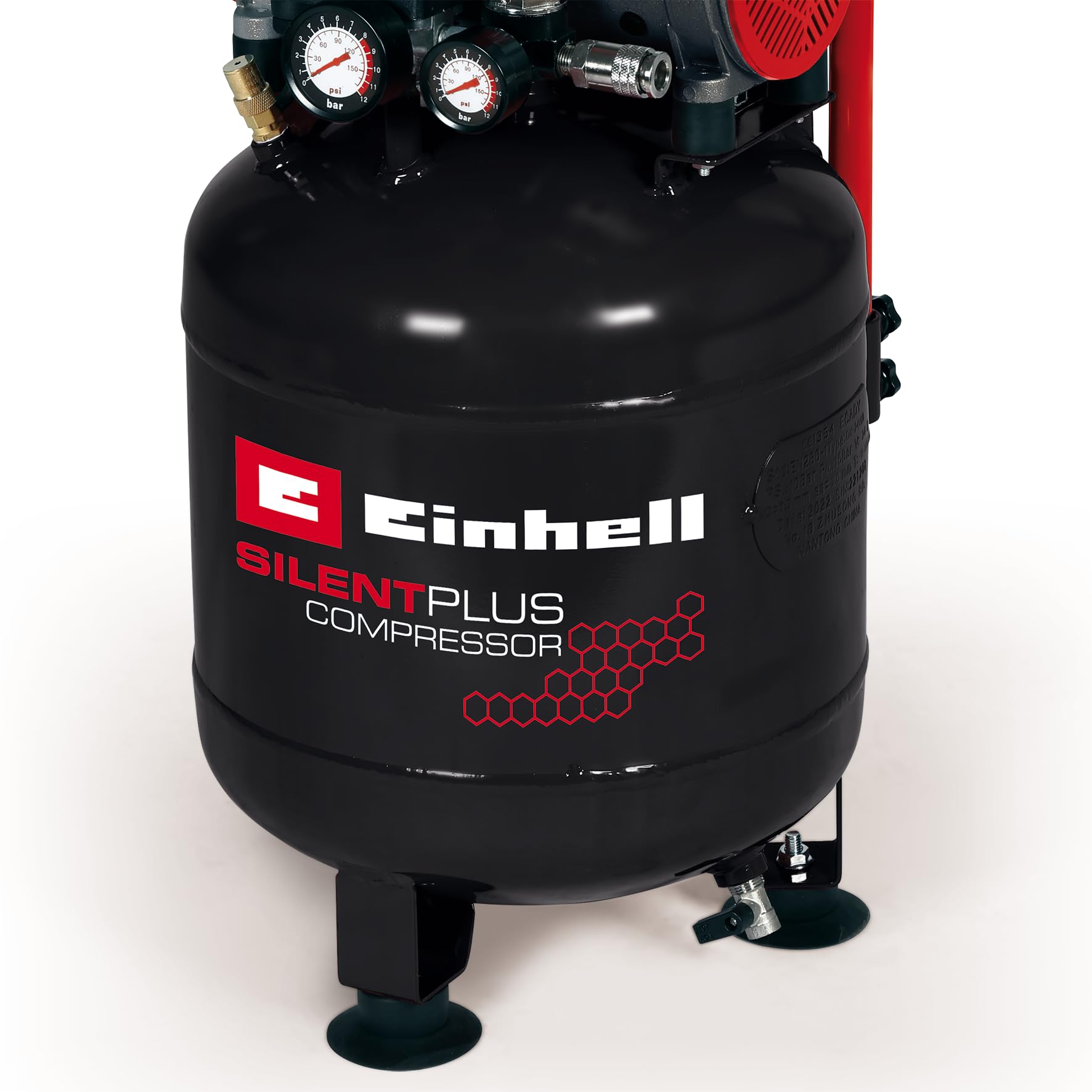 einhell-te-ac-135-24-silent-plus-kompressor-lfrei-750-w-8-bar-24-l-tank-nur-57-d image 8